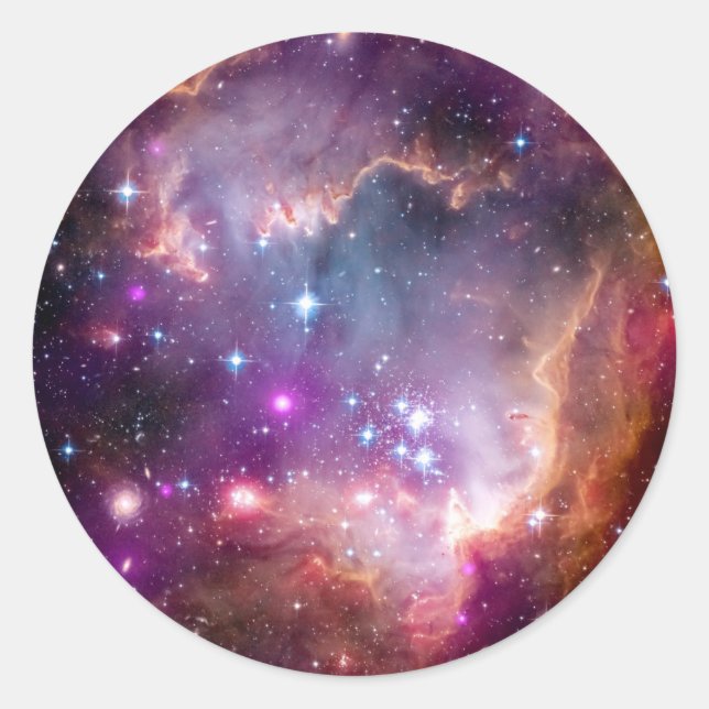 Sticker Rond NGC 602 Star Formation - NASA Hubble Space Photo (Devant)