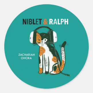 Sticker Rond Niblet & Ralph