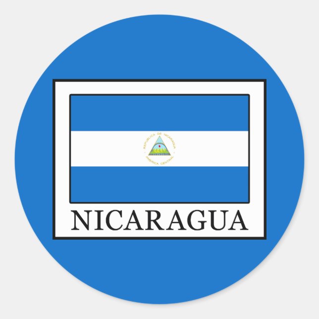 Sticker Rond Nicaragua (Devant)