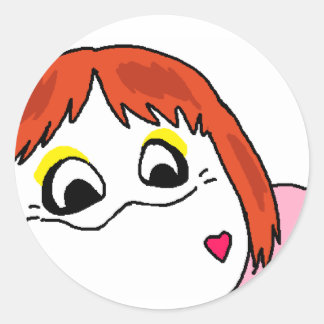 Sticker Rond nieko wuree stikcers