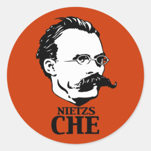 Sticker Rond Nietzs-Che