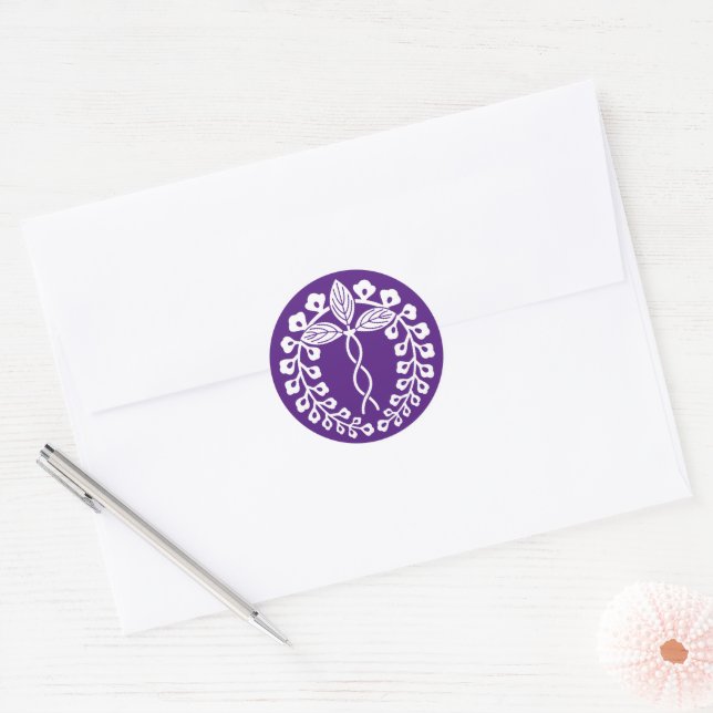 Sticker Rond Nijo wisteria (Enveloppe)