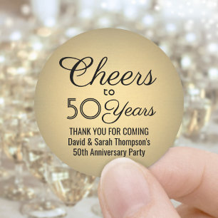 Sticker Rond N'IMPORTE QUEL Anniversaire Chevaucher Black and G