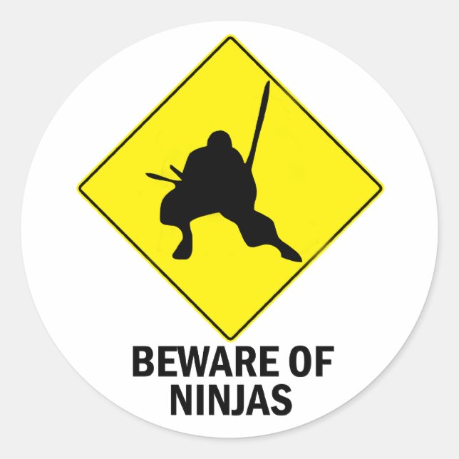 Sticker Rond Ninja (Devant)