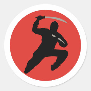 Sticker Rond Ninja
