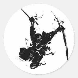 Sticker Rond ninja