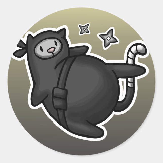 Sticker Rond Ninja (Devant)