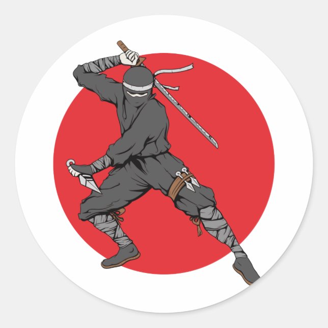 Sticker Rond Ninja (Devant)
