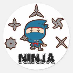 Sticker Rond Ninja Boy