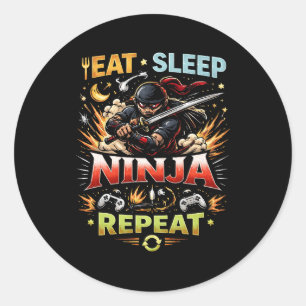 Sticker Rond Ninja Life Loop