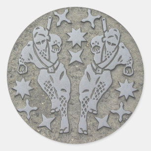 Sticker Rond Ninja Manhole