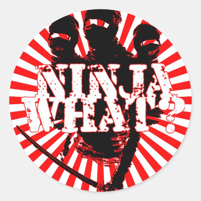 STICKER ROND NINJA QUOI ? (Devant)