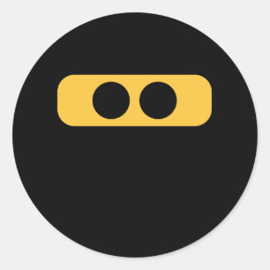 Sticker Rond Ninja yeux