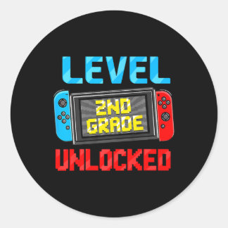 Sticker Rond Niveau 2e année débloqué Ck pour la rentrée scolai