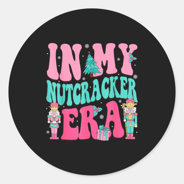 Sticker Rond Nk Nutcracker Squad In My Nutcracker Era Nk Christ (Devant)