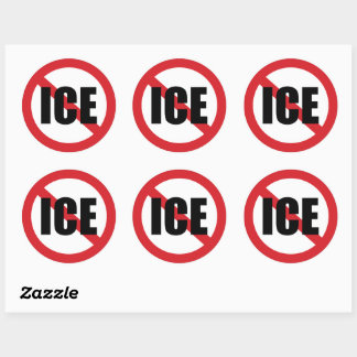 Sticker Rond No ICE
