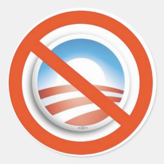 STICKER ROND NOBAMA