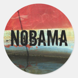 STICKER ROND NOBAMA