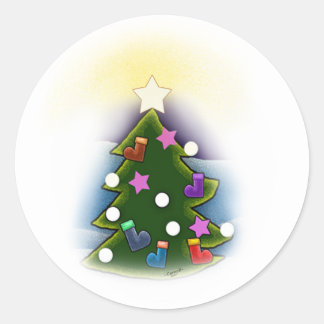 Sticker Rond Noël
