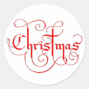 STICKER ROND NOËL