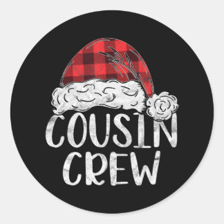 Sticker Rond Noël à l'équipe de Cousin Famille correspondant No