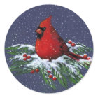 NOËL : CARDINAL : OISEAU : ART