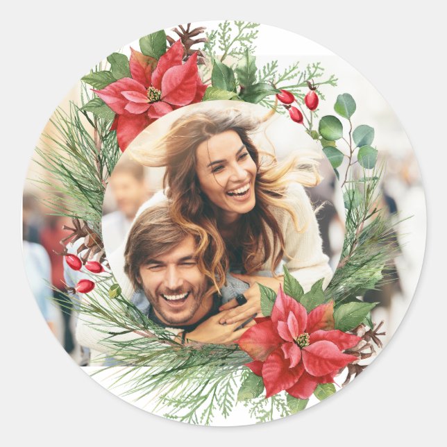 Sticker Rond Noël Créez votre propre (Devant)