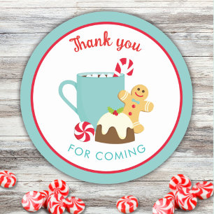 STICKER ROND NOËL CUITS ET CACAO