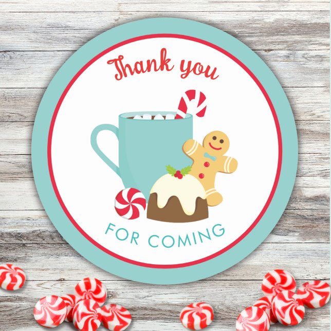 STICKER ROND NOËL CUITS ET CACAO (Créateur téléchargé)