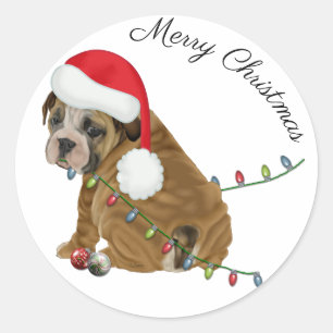 Sticker Rond Noel de Chippon Anglais