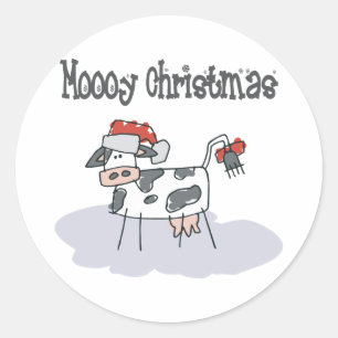 Sticker Rond Noël de Moooy