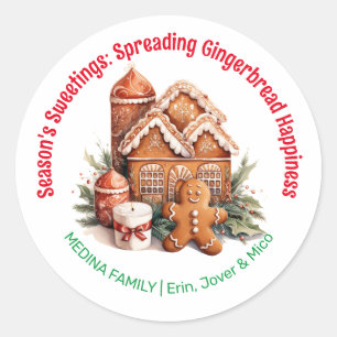 Sticker Rond Noël des Gingerpain de la saison