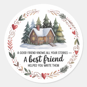 Sticker Rond Noël du meilleur ami   Fêtes