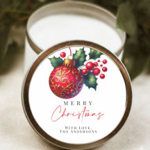 Noël élégant de l'ornement rouge