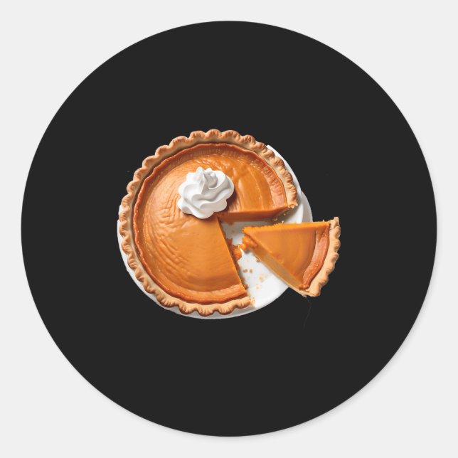 Sticker Rond Noël Et Thanksgiving Confort Aliments Douce Tato (Devant)