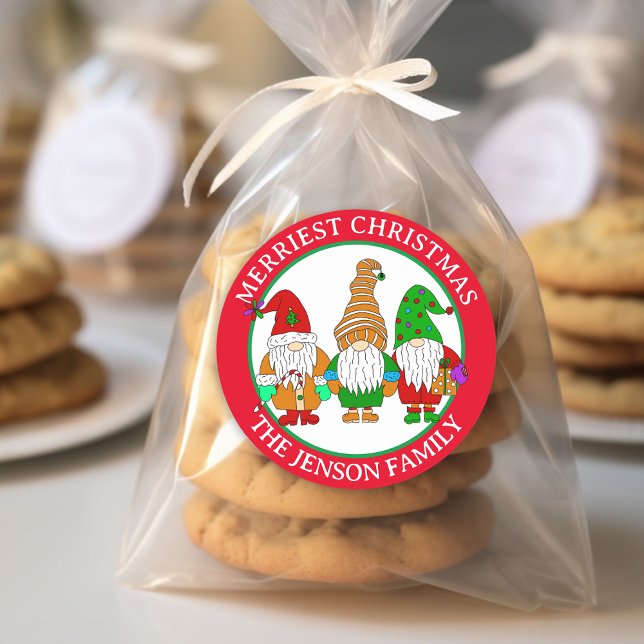 Sticker Rond Noël le plus joli des nôtres personnalisées (Créateur téléchargé)