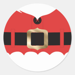 Sticker Rond Noël Red Père Noël