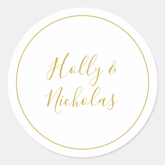 Sticker Rond Noël simple et élégant | Phoques de l'enveloppe bl (Devant)