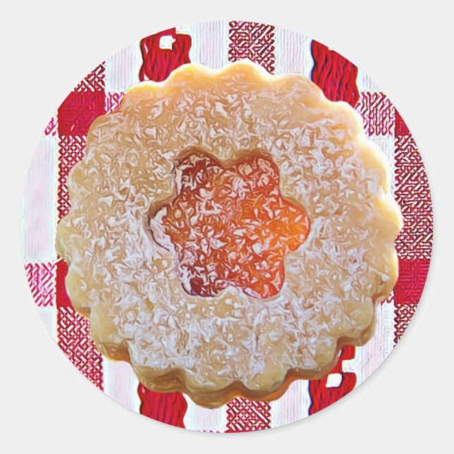 Sticker Rond Noël Sucre Cookie Holiday (Devant)