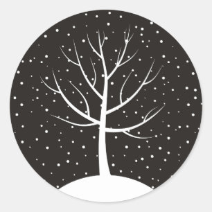 Sticker Rond Noël tree3
