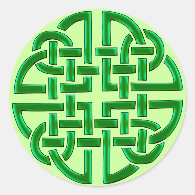 Sticker Rond Noeud celtique (Stickers ronds) (Devant)