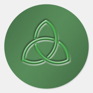 Sticker rond noeud d'amour celtique