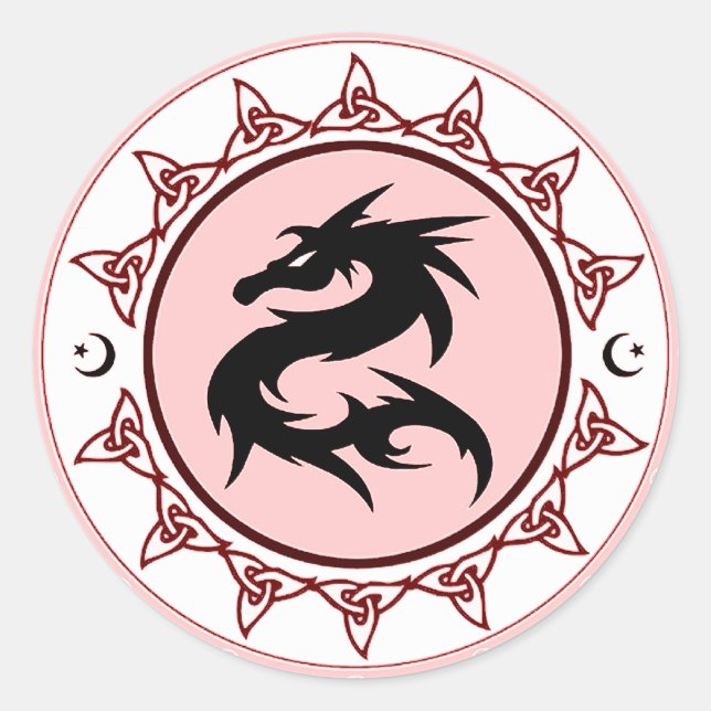 Sticker Rond Noeud de dragon 3 (Devant)