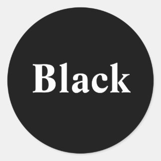 Sticker rond noir