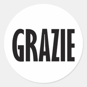 Sticker Rond Noir de Grazie