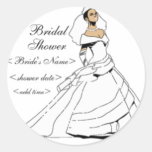 Sticker Rond Noir et belle
