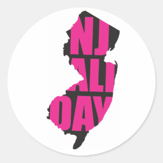 Sticker Rond noir njalldaypinkblack