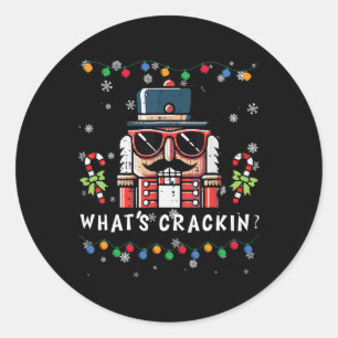 Sticker Rond Noisette Noël Gros Noisettes Gros Crackin Drôle No