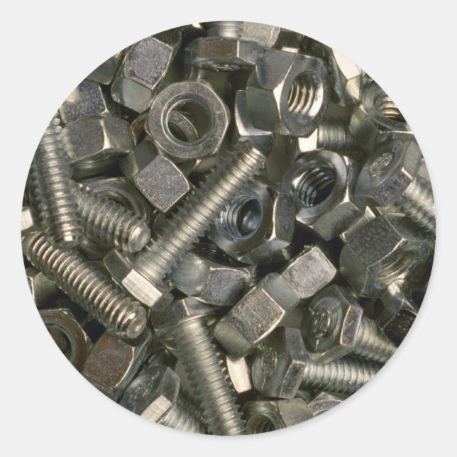 Sticker Rond Noix et boulons (Devant)