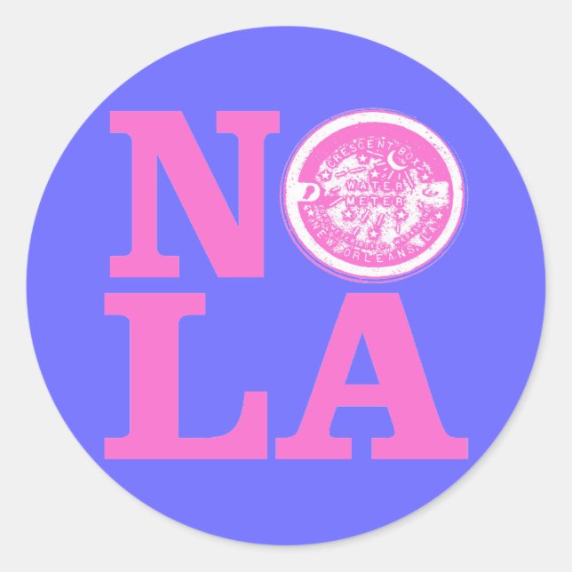 Sticker Rond NOLa compteur d'eau (Devant)